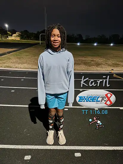 karil run for speed time trial